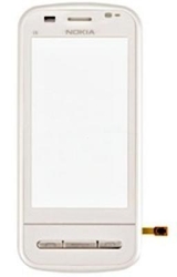 Přední kryt Nokia C6-00 White / bílý + dotyková deska (Service P