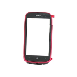Přední kryt Nokia Lumia 610 Magenta Pink / růžový + dotyková des