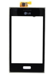 Přední kryt LG Optimus L5, E610 Black / černá + dotyková deska, Originál