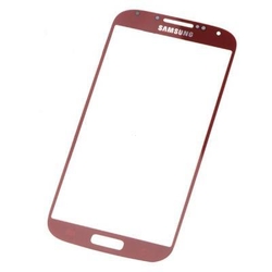 Sklíčko LCD Samsung i9500, i9505 Galaxy S4 Red / červené, Originál