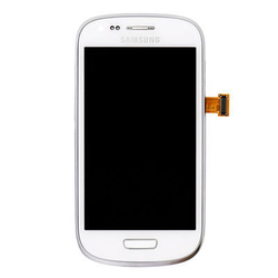 Přední kryt Samsung i8200 Galaxy S3 mini VE White / bílý + LCD +