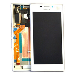 Přední kryt Sony Xperia M2 Dual, D2302 White / bílý + LCD + doty