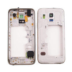 Střední kryt Samsung G800 Galaxy S5 mini Silver / stříbrný