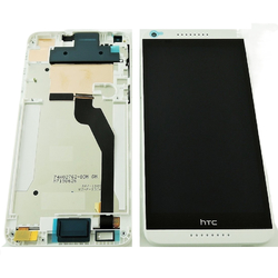 Přední kryt HTC Desire 820 White / bílý + LCD + dotyková deska, Originál