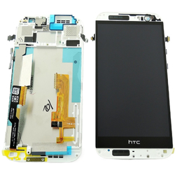 Přední kryt HTC One M8s White / bílý + LCD + dotyková deska, Originál