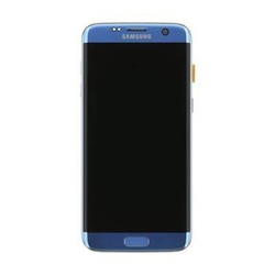 Přední kryt Samsung G935 Galaxy S7 Edge Blue / modrý + LCD + dotyková deska (Service Pack)