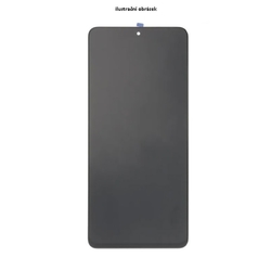 Přední kryt Google Nexus 6 Black / černý + LCD + dotyková deska, Originál