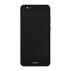 Přední kryt Huawei P10 Lite Black / černý + LCD + dotyková deska, Originál