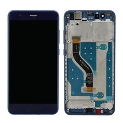 Přední kryt Huawei P10 Lite Blue / modrý + LCD + dotyková deska, Originál