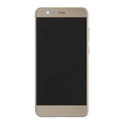 Přední kryt Huawei P10 Lite Gold / zlatý + LCD + dotyková deska, Originál