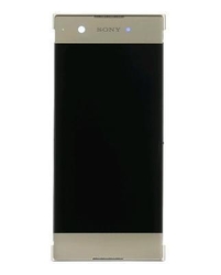 Přední kryt Sony Xperia XA1, G3121 Gold / zlatý + LCD + dotyková deska (Service Pack)