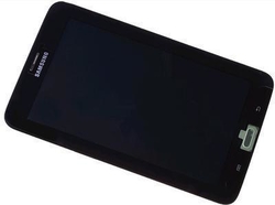 Přední kryt Samsung T111 Galaxy Tab 3 Lite 7.0 Black / černý + LCD + dotyk (Service Pack)