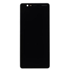 Přední kryt Nokia 5.1 Black / černý + LCD + dotyková deska (Serv