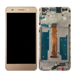 Přední kryt Huawei Y6 II 2016, CAM-L21 Gold / zlatý + LCD + dotyková deska, Originál