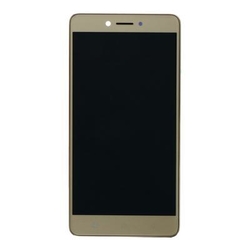 Přední kryt Lenovo K6 Note, K53a48 Gold / zlatý + LCD + dotyková