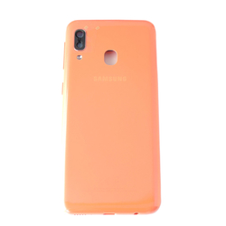 Zadní kryt Samsung A202 Galaxy A20e Coral Red / oranžový (Servic