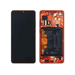 Přední kryt Huawei P30 Pro Sunrise Red / červený + LCD + dotyková deska, Originál