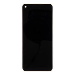 Přední kryt Realme 6 RMX2001 Black / černý + LCD + dotyková desk