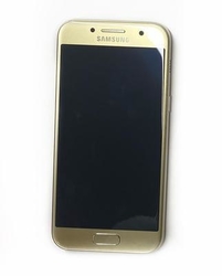 Přední kryt Samsung A320 Galaxy A3 2017 Gold / zlatý + LCD + dot