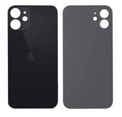 Zadní kryt Apple iPhone 12 Black / černý - větší otvor pro sklíčko kamery