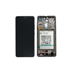 Přední kryt Samsung A526 Galaxy A52 Blue / modrá + LCD + dotyková deska, Originál