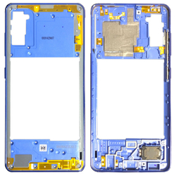 Střední kryt Samsung A415 Galaxy A41 Blue / modrý, Originál