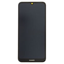 Přední kryt Huawei Y6s Black černý + LCD + dotyková deska, Originál