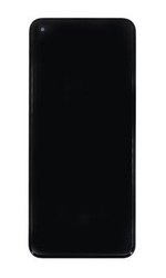 Přední kryt Realme 8 Black / černý + LCD + dotyková deska (Servi