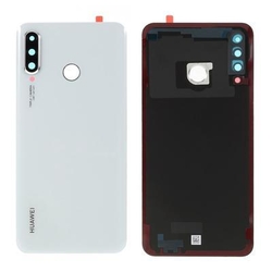 Zadní kryt Huawei P30 Lite White / bílý + sklíčko kamery - 24Mpi