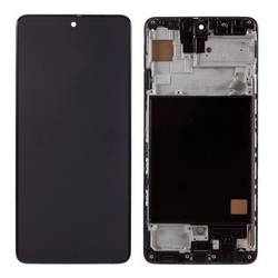 Přední kryt Samsung A515 Galaxy A51 Black / černý + LCD + dotyko