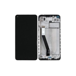 Přední kryt Xiaomi Redmi Note 9 Black / černý + LCD + dotyková d