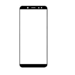 Sklíčko LCD Samsung A600 Galaxy A6 2018 Black / černé + OCA lepidlo, Originál