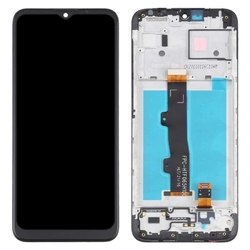 Přední kryt Motorola Moto E7 Power Black / černý + LCD + dotykov