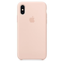 Silicone Case Apple iPhone X, iPhone XS pink sand MDXE2FE A